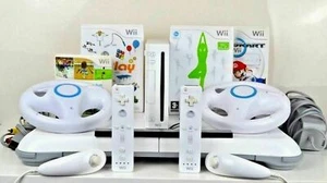 Nintendo Wii Kit + Tabla de Equilibro + Mario Kart + Fit + Jugar SPORTS + - Imagen 1 de 1