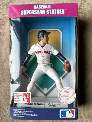 Estatuas de superestrellas de béisbol 1988 Roger Clemens Medias Rojas de Boston pintadas a mano Foto 1 de 4