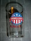 RARE REBELLION BREWING CO. BEER GLASS, "BEER FOR THE PEOPLE" CEDARBURG WISCONSIN