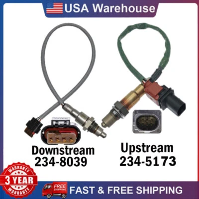 Sensor de oxígeno aguas arriba+aguas abajo 2 piezas para Ford Focus 2016-2018 Explorer 2016-19 2,3 L Foto 1 de 4