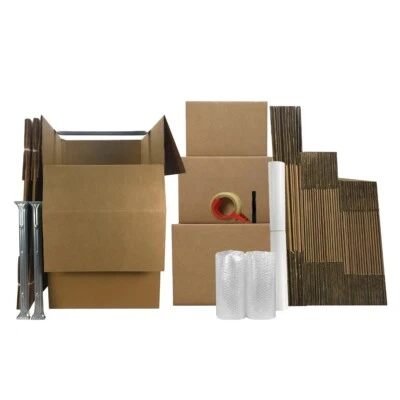 UBMOVE 4 Room Wardrobe Kit 45 Packing Boxes & Packing Supplies - Image 1 of 4