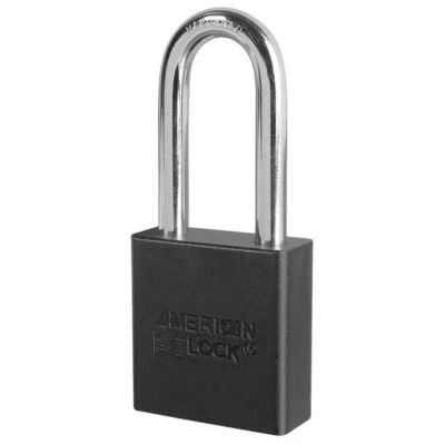 American Lock A1206BLK KD Black Padlock, Keyed Different - Image 1 of 3