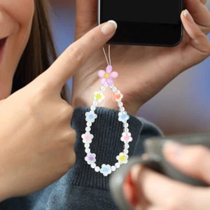 2 Pcs Beaded Phone Chain Wristlet Strap Decoration Mobile Lanyard - Zdjęcie 1 z 12