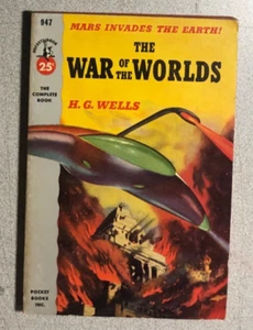 THE WAR OF THE WORLDS by H.G Wells (1953 Pocket Books movie tie-in paperback 1st - Picture 1 of 3