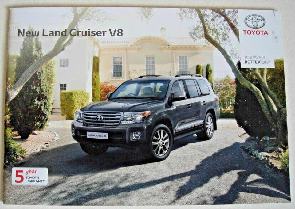 Toyota . Land Cruiser . Toyota Land Cruiser V8 . March 2012 Sales Brochure - Image 1 of 1