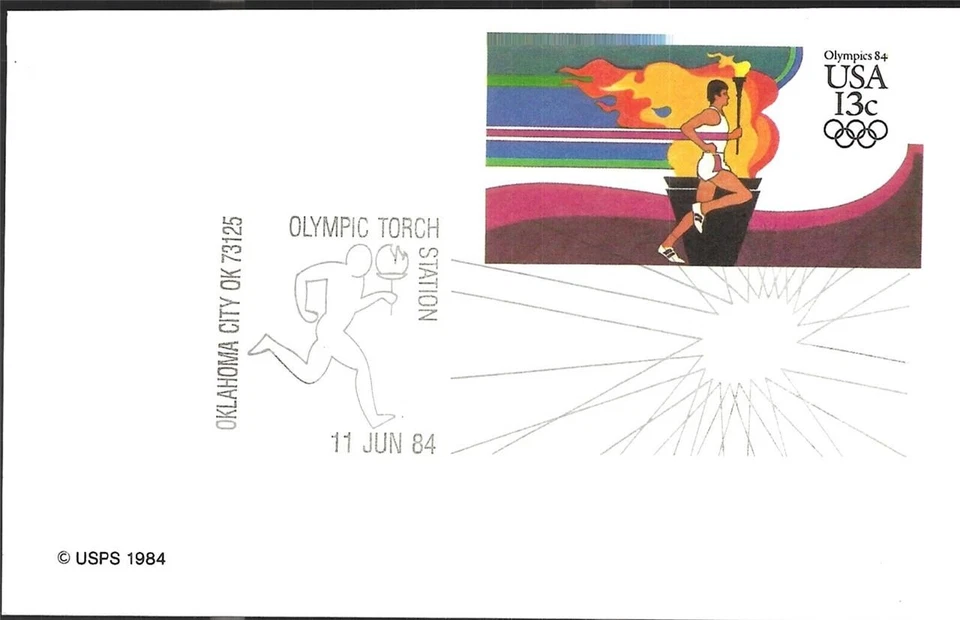 1984 OLYMPIC TORCH STATION Oklahoma City OK 11 Jun 1984 - Image 1 of 1
