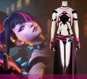 Nuovo costume Street Fighter 6 Han Juri stesso stile abiti cosplay costume Halloween - Foto 1 di 16