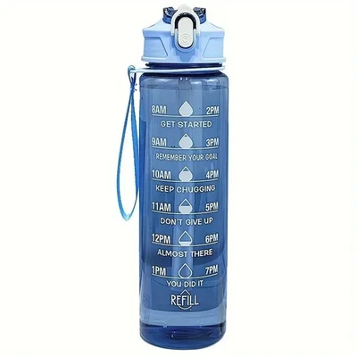 1pc 800ml Sports Water Bottle Leak Proof Plastic Drinking Cup Travel - NEW - Image 1 of 4