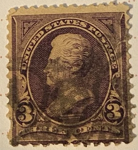 Used 3 Cent Andrew Jackson 1894 Postage Stamp Scott 268 - Picture 1 of 2