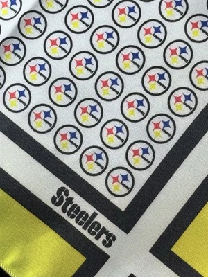 "Bufanda cuadrada vintage para mujer Pittsburgh Steelers 22,5""" Foto 1 de 3