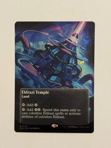 Eldrazi Temple 0149 Borderless Galaxy Foil Edge of Eternities NM Free Ship - Picture 1 of 3