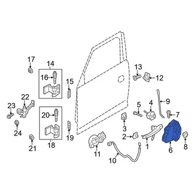 For Mini Cooper Countryman 11-16 Mini Front Right Door Latch Assembly - Изображение 1 из 2