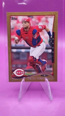 2014 Topps Mini #393 Devin Mesoraco Gold #07/63 Cincinnati Reds Foto 1 de 2