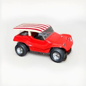 Aurora T-Jet DUNE BUGGY COUPE Slot Car HO scale Red White 1960s - Runs! Mint - Picture 1 of 8