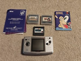 Neo Geo Pocket color W/ Sonic, Metal Slug 1st, And Dark Arms