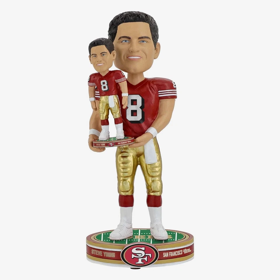 Steve Young San Francisco 49ers Bobble Dubblz Bobblehead NFL Football - Image 1 of 1
