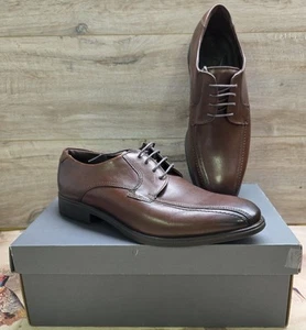 Ecco Herren Derby Schuhe Melbourne dunkelbraun Schnürschuhe UK Größe 10,5-11 neu im Karton - Bild 1 von 8