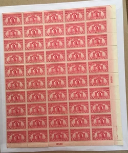 #627 Sesquicentennial Expo 2 cent perf. separated full mint sheet of 50 MNH OG - Picture 1 of 4