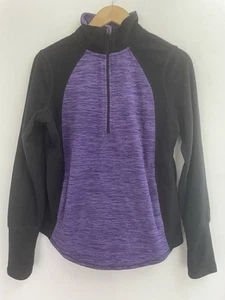 St. John's Bay Active Damen Fleece Mock Neck Langarm Pullover Lila PS - Bild 1 von 6