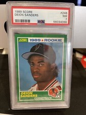1989 Score Deion Sanders Rookie #246 PSA 7 NEAR MINT Qty available