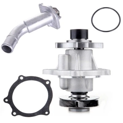 New Water Pump Thermostat For Chevy Trailblazer GMC Envoy XL XUV Saab 9-7x 4.2L - Image 1 of 4