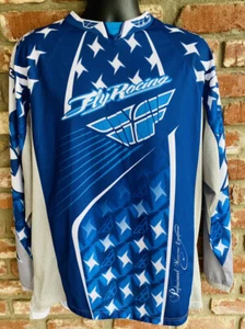 Fly Racing Kinetic Bell Motocross Jersey Signed Large - Picture 1 of 12
