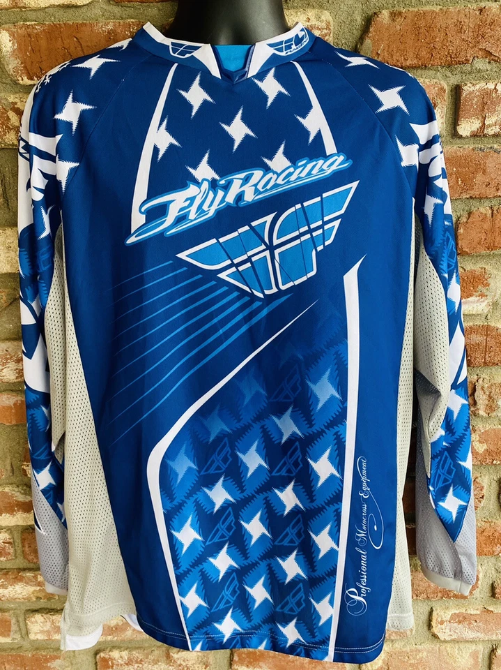 Fly Racing Kinetic Bell Motocross Jersey Signed Large - Image 1 of 4