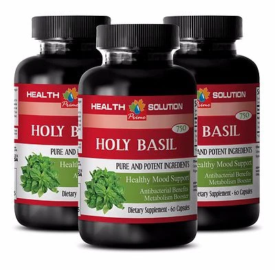 Albahaca Santa Anti Envejecimiento - ALBAHACA SANTA TULSI HIERBA ANTIOXIDANTE - Cápsulas antioxidantes - 3B Foto 1 de 4