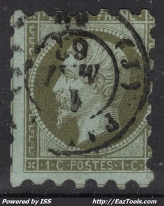 FRANCE EMPIRE N° 11 PIQUAGE SUSSE AVEC OBLITERATION DE PARIS COTE 1300€ A VOIR - Picture 1 of 2