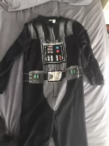 Star Wars Darth Vader Jumpsuit Costume W Cape Size M - Picture 1 of 3