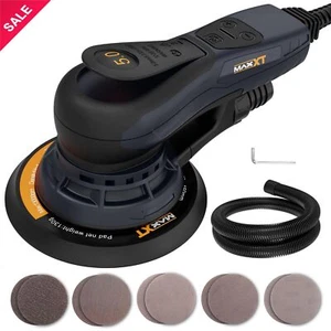 Electric Random Orbital Sander Brushless Variable Speed Sanders w/ Sanding Paper - Picture 1 of 8