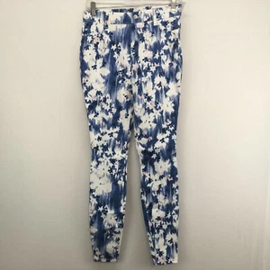 Time and Tru High Rise Fitted Stretch Fashion Jegging Blau Floral Gr. S 4-6 - Bild 1 von 10