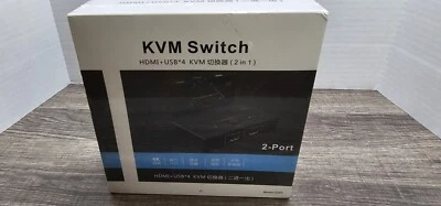 KVM Switch HDMI + USB*4 2.0 KVM 2-in-1 2-Port 4K Z24A  - Image 1 of 4