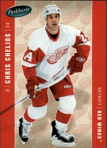 2005-06 Parkhurst Red Wings Hockey Card #181 Chris Chelios