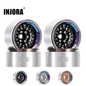 INJORA -10mm Offset Aluminio 1.9" Beadlock Llantas para 1/10 RC Crawler Car - Imagen 1 de 19