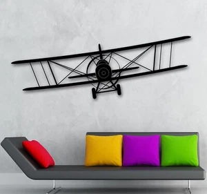 Wall Stickers Vinyl Decal Aircraft Aviation Sky Air For Kids Room (ig1629) - Picture 1 of 3