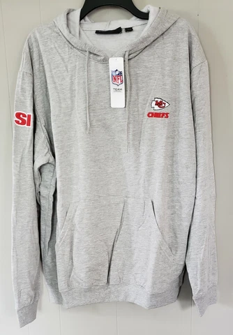 NFL Kansas City Chiefs Men's Hoodie Sweatshirt Illustrated SI Grey Size XL Cover