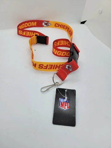 Kansas City Chiefs NFL Football Team Logo Slogan Lanyard NWT Cover
