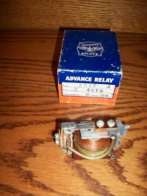 ADVANCE RELAY PC/1C/48VD CONTACT RELAY 15Amp. CONTACTS  26.5 Volts NIB - Image 1 of 2
