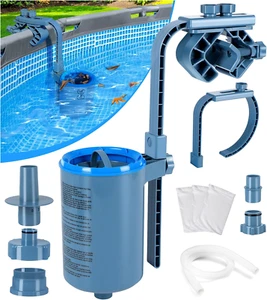 Above Ground Pool Skimmer Comes with 3 Skimmer Socks | Wall Mount Surface Skimme - Picture 1 of 7