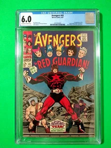 THE AVENGERS # 43 AUG 1967 CGC Grade 6.0 First App Red Guardian Marvel Comics - Picture 1 of 2