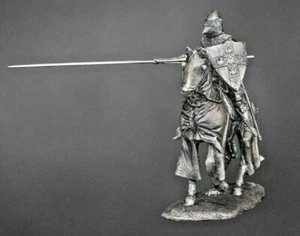 Cavalry Knight with spear Tin 54mm 1/32 - Picture 1 of 4
