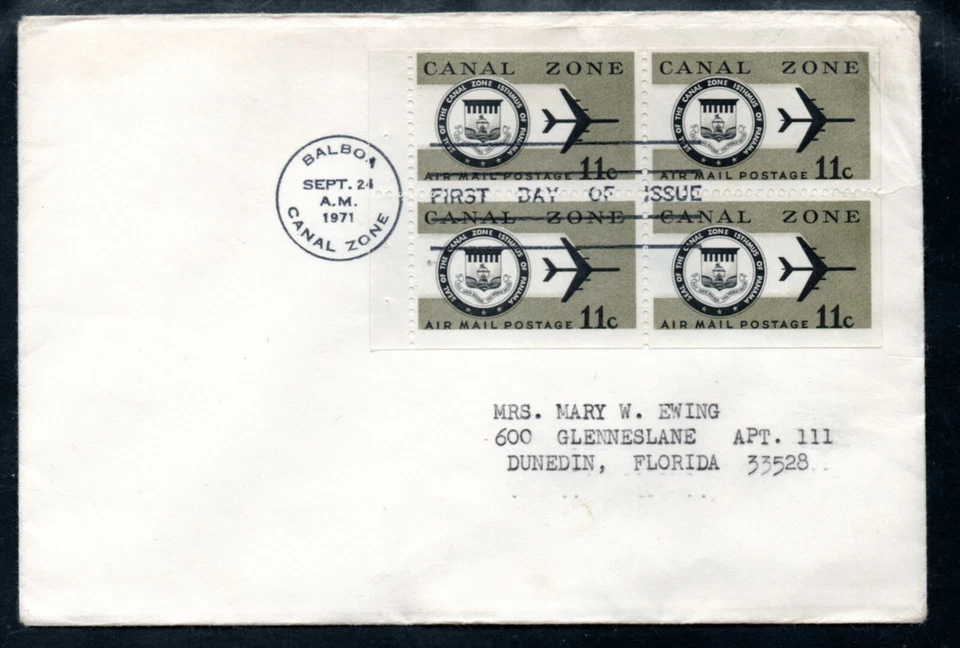Canal Zone Scott #C49a Booklet pane FDC - Image 1 of 1