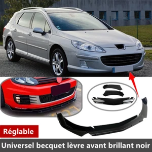 Universel becquet lèvre de spoiler Lame séparateur avant pour Peugeot 407 SW - Imagen 1 de 13