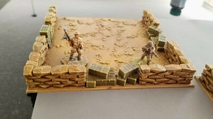 28 mm/ 1:56a escala Segunda Guerra Mundial FDM posición defensiva del norte de África #2 - Imagen 1 de 1
