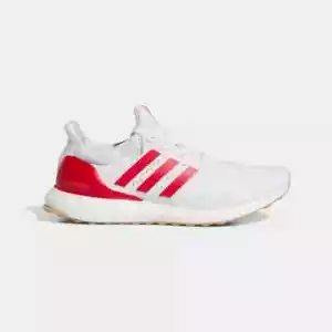 Adidas Ultra Boost 1.0 Cloud White Better Scarlet Gum Uomo Taglia 6.5 / Donna 7.5 - Foto 1 di 5