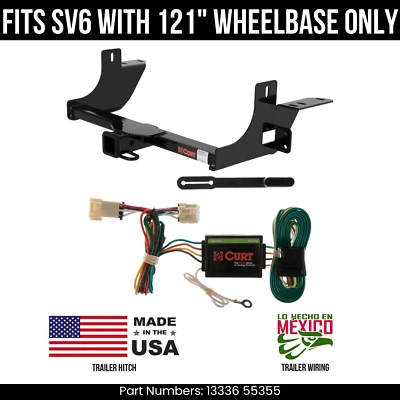 Enganche de remolque para Pontiac Montana 07-09 con cableado de 4 pines apto para SV6 con curva WB de 121" Foto 1 de 3