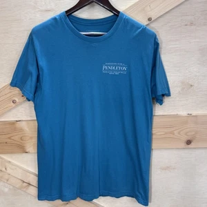 Pendleton Camisa Para Hombres Grande Azul Tribal Gráfico Camiseta Lana Mills Algodón - Imagen 1 de 14