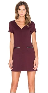 Sanctuary Zipper Mini Dress in Mulberry Women's Size M - Picture 1 of 6