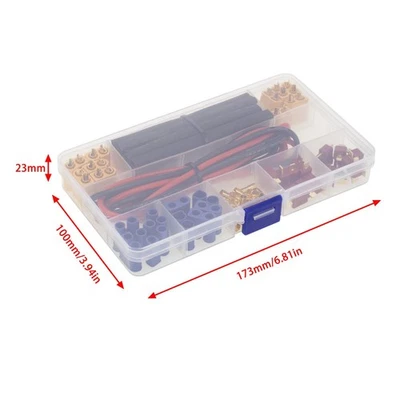 1Box T Plug EC3 XT60 Male/Female Connector Tube For RC FPV Lithium Battery - Image 1 of 4